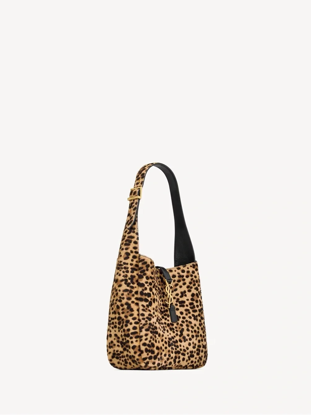 YSL LE Á 7 supple small in pony hair leopard print